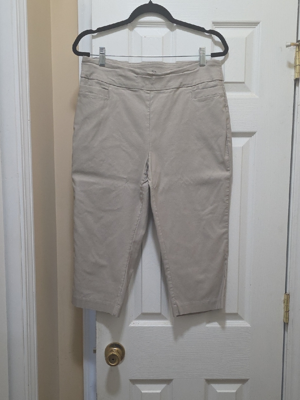 Kim Rogers Light Gray Tummy Control Capri